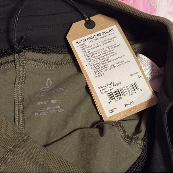 NWT Prana Koen Daily Pant Size S – UPF 50+, Pull-On, Minimalist - Picture 5 of 6